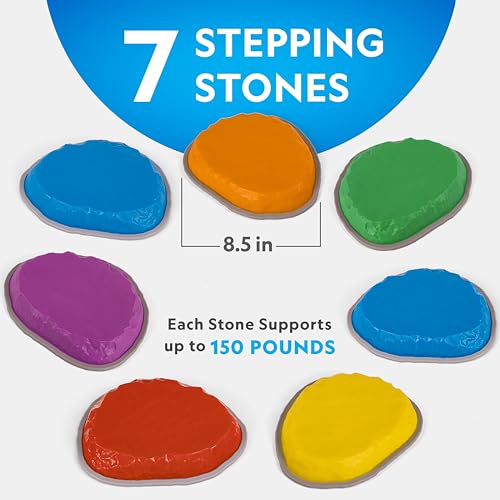National Geographic 7-Piece Balance Stepping Stones Set for Kids - style: 7 Stepping Stones