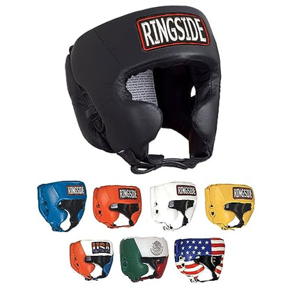 Ringside Competition-Like Boxing Headgear with Cheeks - color: Black, size: Small