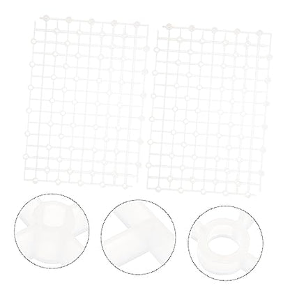2pcs Fish Isolation Board UV Rack Inflatables Fountain Fish Fish Decor Feeder Activated Diffuser Panel Aquarium Plant Stand Plastic Transparent - color: Transparent