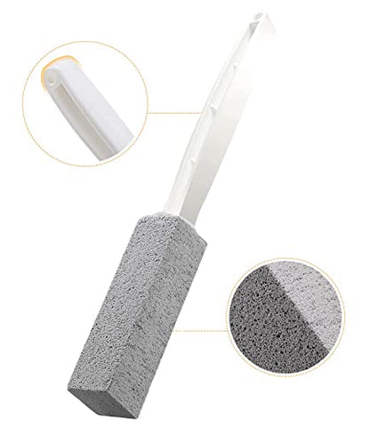 Kadden 2 Pack Toilet Cleaner Hard Water Build up Remover with Ergonomic Handle, Pumice Stone Cleanning Tool Stain Hard Water Ring Cleaner for Toilet, Pool, Bathroom, Sink - style: Long Handle