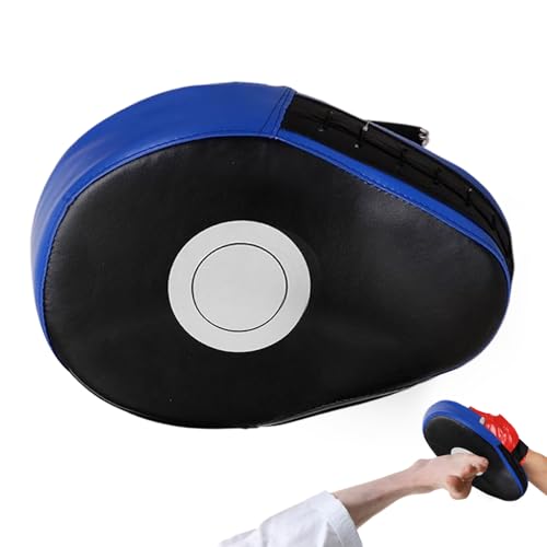 Boxing Pads Training Shock-absorbing Punching Mitts Training Paws Martial | Curved for Jiu-jitsu Kali Thai Karate Home Gym Club Boxing Equipment - color: Blue