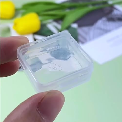 12 Pack Clear Square Plastic Beads Storage Containers Box (1.06 x 1.06 x 0.39 Inch), Square Bead Organizers for Small items, Crafts, Beads, Coins, Jewelry and Business Cards - size: 1.06 x 1.06 x 0.39 Inch