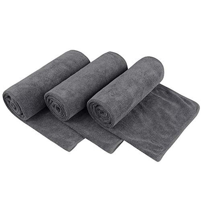 KinHwa Gym Towels for Men, Quick Dry Microfiber Sweat Towels, 3Pk Dark-Gray - color: Dark-gray, size: 16inchx31inch 3 Pack