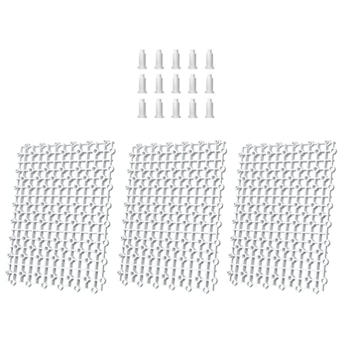 YARNOW 1set Fish Tank Partition Nets Plastic Aquarium Bottom Filtering Tray Divider Panels Includes Support for Easy Installation and