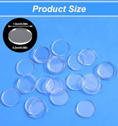 100 Pcs Anti-Slip Pad, Clear Glass Table Anti Collision Pads, Shock Absorbing Buffer Pads for Furniture, Table Tops, Cabinets