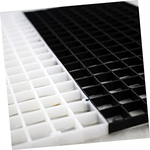 HEMOTON 1Set Spliced Lattice Plate for Aquariums Black Panels Suction Cups Easy to Install Fish Tank Divider for Isolation and Breeding