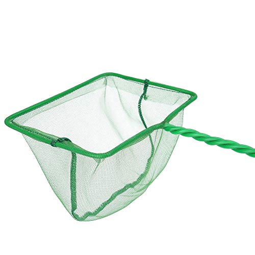 Mogoko 2 Pack Aquarium Net Fish Net, Small Net, Multi-Size Fine Mesh Aquarium Net with Long Plastic Handle for Fish Tank