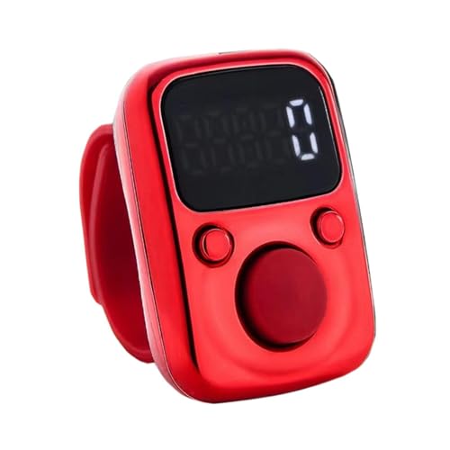 Tally Counter Portable Hand Finger Counting Clicker - color: Red