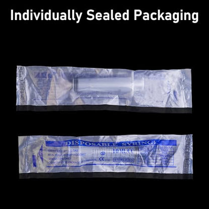 10ml/cc Syringe without Needle - 100PACK/Individually wrapped (10ml)