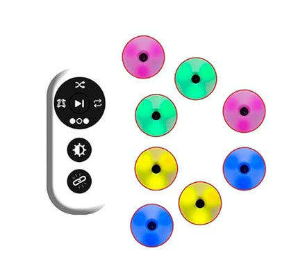 McbeAn Reaction Training Light, Agile Reaction Training Kit with Remote Control, 4 Training Modes, 4 Light Colors, Improve Balance/Reaction/Agility/Speed/Cognition, for Physical Training - size: 8 Light
