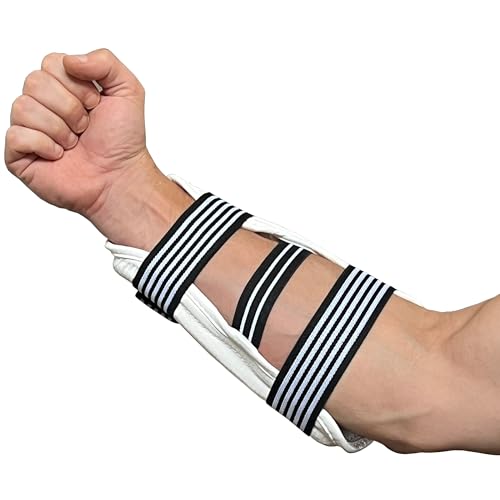 Padded Arm Guards, Taekwondo Forearm Pads | TKD Protectors, For Kids and Adults - size: Medium