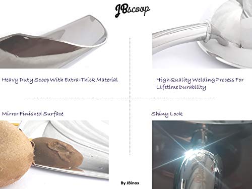 JBscoop Ice scoop, Small Metal Food Candy Scoop for Kitchen Bar Party Wedding – 6 Ounces, 8.5 Inch - size: 6 oz
