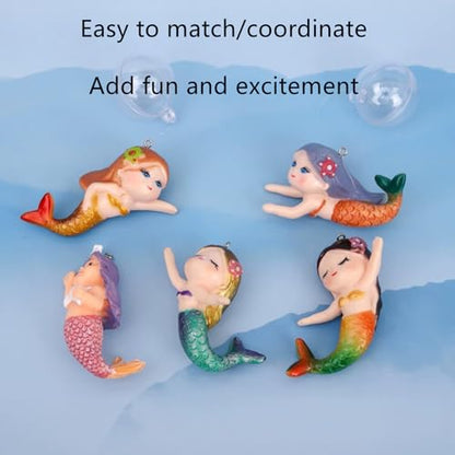 Floating Mermaid Aquarium Decor - Fish Tank Ornament for Aquarium Décor Thematic Ornaments