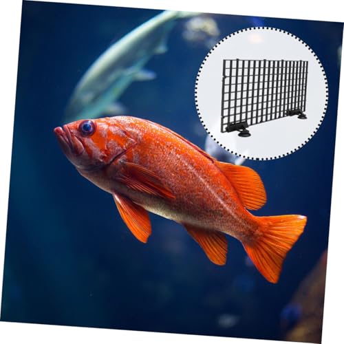 ARTIBETTER Fish Tank Divider Boards 10pcs Plastic Grid Aquarium Isolation Plates Black for Fish Separation and Bottom Filter Mesh in Aquariums