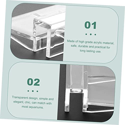 10pcs Fish Tank Cover Holder Brackets Acrylic Support Frame for Aquarium Lids Safe for Fish and Pets for Open Tanks