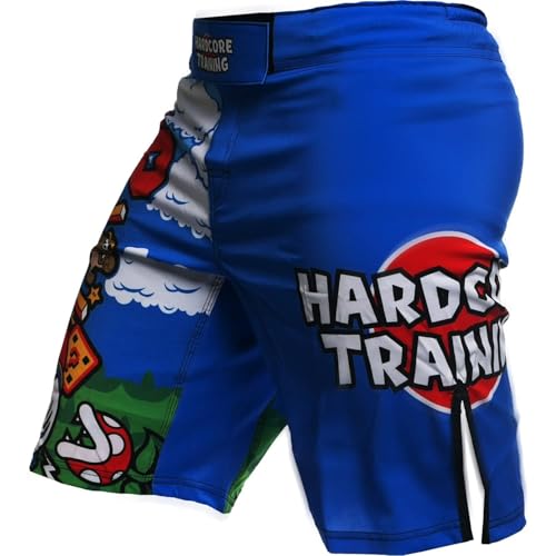 Hardcore Training MMario Fight Shorts Men MMA BJJ Boxing - size: Large