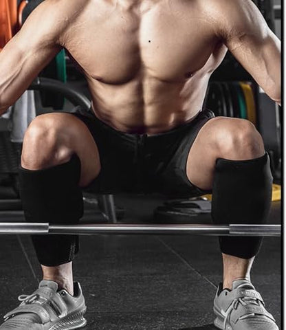 Weightlifting Deadlift Shin Guards, Calf Support Brace 5mm Thick Neoprene for EasyWear Deadlift Shin Guards,Training Pants and Tights, Ultimate Shin Protection