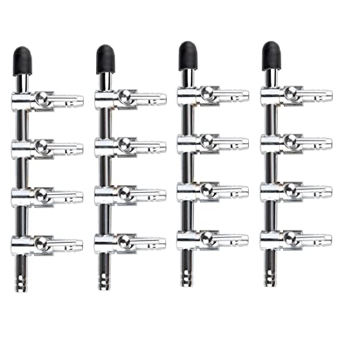 Aquarium Air Valve 4 Way Inline Manifold Air Flow Pump Tubing Splitter Lever Control Valve 4-Pack