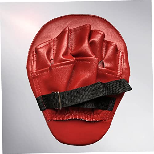 Punch Mitts 1 Pair Black PU Boxing Training Focus Pads for Muay Thai | Moderate Thickness, Strong Resistance, Unique Logo, Simple Atmosphere, Compact Hand-Held Set for Martial Arts Drills