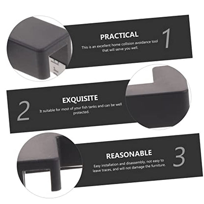 6pcs Fish Tank Corner Guards Soft Bumpers for Desk Aquarium Safety Easy to Install Protects Boys and Girls from Edges
