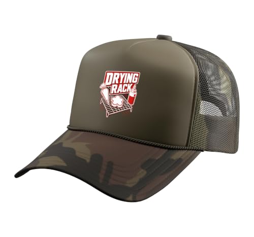 Drying Rack Baking Pastry Chef Trucker Hat with Adjustable Mesh Back - color: Camo Green
