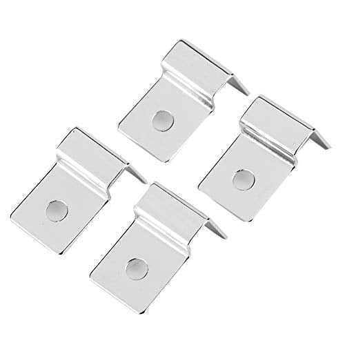 Sonew 4Pcs Stainless Steel Aquarium Glass Cover Clip, Nonslip Fish Support Bracket, AntiRust and Sturdy, for Aquariums (10mm (4 Pieces/Set))