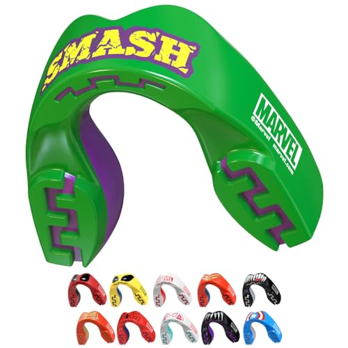 Marvel The Hulk Sports Mouth Guard, Adult Dual Layer Mouthguard with Case - color: The Hulk, size: Adult (12+ Years)