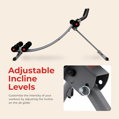 Sunny Health & Fitness Ab machine Ab Workout Machine Adjustable Ab Trainer - color: Silver