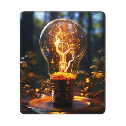 Mouse Pad Washable Mousepad with Non-Slip Rubber Base Light Bulb Mouses Mat for Laptop Desk Pad Gaming Mousepad for Office Computer Home 10x12Inch - color: Light Bulb