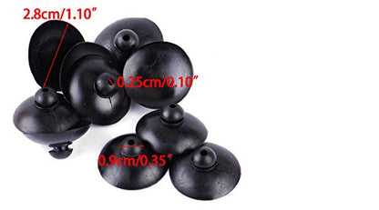 10pcs Soft Silicone Suction Cup Clip Sucker Holder Fish Aquarium Tank Pump Black New