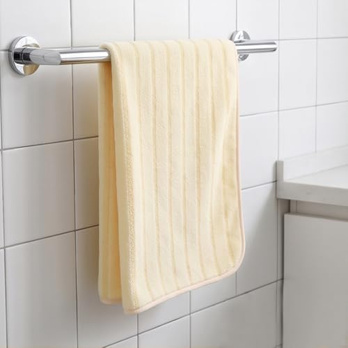 Coral Fleece Towel,Quick Drying Face Towel for Showering,Super Absorbent Washcloths for Household Daily Washing & Outdoor Trip Use, Yellow - color: Light Yellow