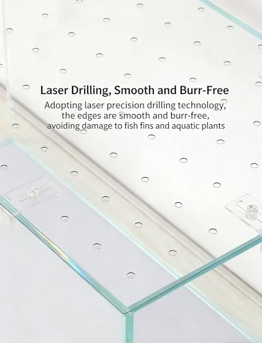 Transparent Fish Tank Cover – Escape-Proof PC Plastic Lid for Aquariums, Turtle Tanks & Fish Bowls (60x40cm/23.6x15.7in) - Anti-Jump Screen, Durable Design