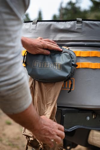 RiverSmith Fly Fishing Pack, Minimalist Hip or Sling Pack, PackOut Bag - color: Shadow Kelp