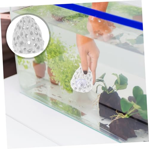 POPETPOP Aquarium Shrimp Cave Dome Hideout with Suction Cup Multi Design for Betta Fish Shrimp Easy to Decoration Safe Breeding Shelter for