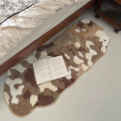 Moss Forest Bathroom Rug, Cute Cozy Green Plant Tufted Mat, Ultra Soft Microfiber, TPR Holder Backing, Absorbent Machine Washable, for Sink Bar, Shower and Bedroom, 19.7" x 31.5", Fall - color: Fall