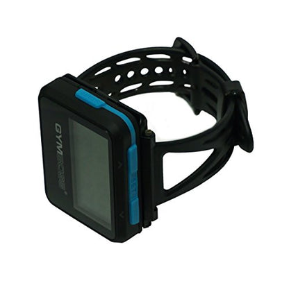 Gymboss Interval Timer and Stopwatch and Watchstrap - Bundle - color: Black W/ Blue Buttons