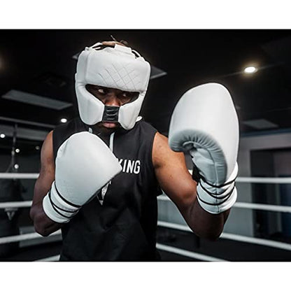 Title Boxing Ko-Vert Headgear - Boxing, MMA, Muay Thai - Unisex-Adults - color: White
