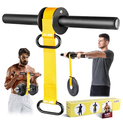 Forearm Strengthener and Wrist Roller, Ultra-Strong Nylon Webbing
