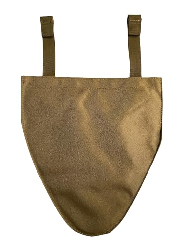 Tactical Molle Groin Protector, Detachable 800D Nylon Soft EVA for Airsoft - color: Tan