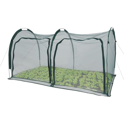 Flexible Net Grow Tunnel - Garden Greenhouse Mesh Covers Growhouse Cloche for Protecting Fruit Vegetables Plants Cultivation from Animals(2M)