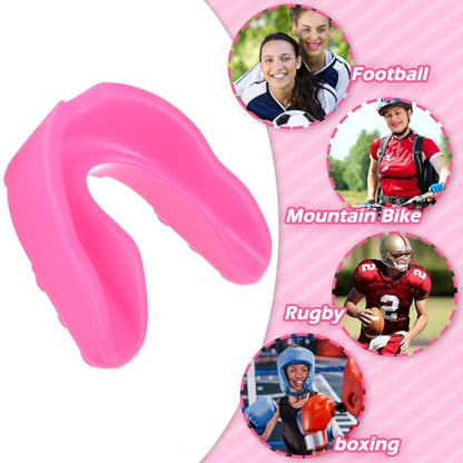 Frienda Adult Mouth Guards for Sports with Case - color: Pink