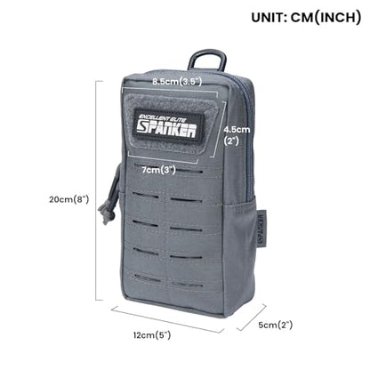 EXCELLENT ELITE SPANKER Tactical MOLLE Pouch EDC Utility Pouches Gadget Organizer Phone Holder Waist Bag Tool Pouch - color: Grey
