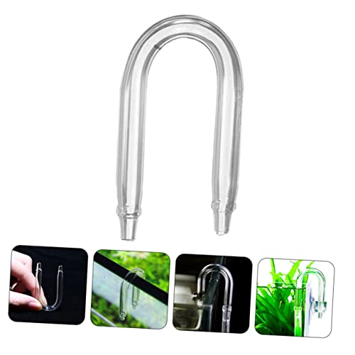 5pcs Aquarium Accessories Tube Fish Tank Glass Tubing Connector Tube for Regulator