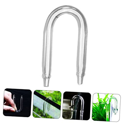 5pcs Aquarium Accessories Tube Fish Tank Glass Tubing Connector Tube for Regulator