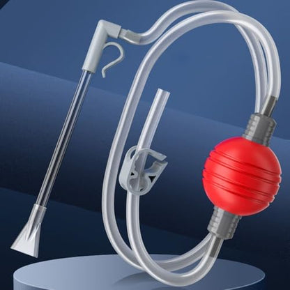 Aquarium Cleaner Siphon Hose Portable Handheld with Filter Water Changer Pump(Grey)