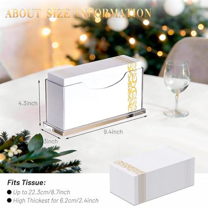 Guest Towel Napkin Holder Bathroom - Clear Waterproof Vertical Disposable Paper Napkins Hand Towel Holder Tray for Kitchen Dining Table Home Hotel Office Decorative - size: Vertical - Guest Towel Holder