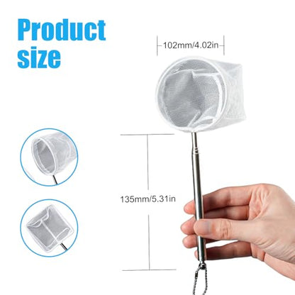Extendable Fish Handling Tool with Ergonomic Grip Stable Construction Fishing Net for Aquariums and Fishtanks Fishtanks Net - color: Circular, size: Large