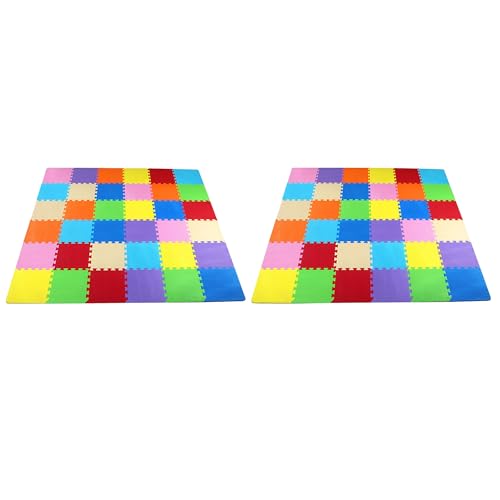 BalanceFrom Play Tile Mat 0.4 Inch Thick, EVA Interlocking Foam Floor