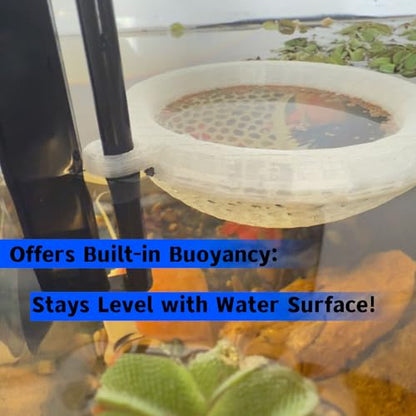Fish Tank Floating Betta Hide，Betta or Shrimp Burrows and Hammock, Fish and Shrimp Feeder，Multifunctional Aquarium Accessories，Anchorable Location (Translucent) - color: Translucent