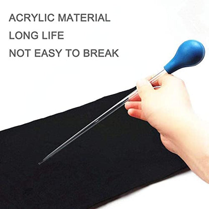 Coral Feeder SPS HPS Feeder,LucBuy Long Arcylic Reef Feeder 21.7Inch,Liquid Fertilizer Feeding Tube Feeder Tool Fish Excreta Cleaner for Aquarium Marine Fish,Coral,Anemones,Eels,Lionfish,Shrimp,Reef